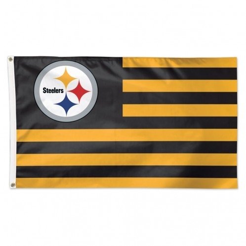 WinCraft Pittsburgh Steelers NFL American Flag 3 foot by 5 Foot