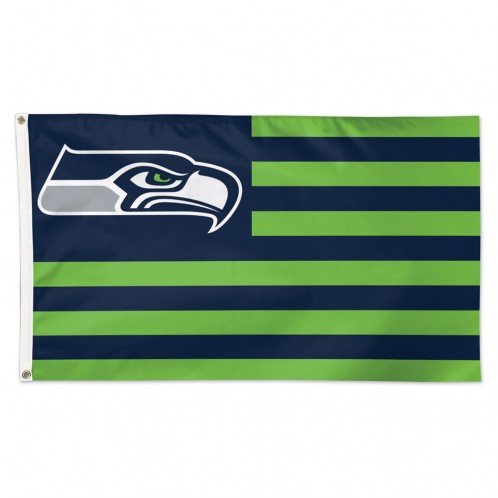 WinCraft Seattle Seahawks NFL American Flag 3 foot by 5 Foot