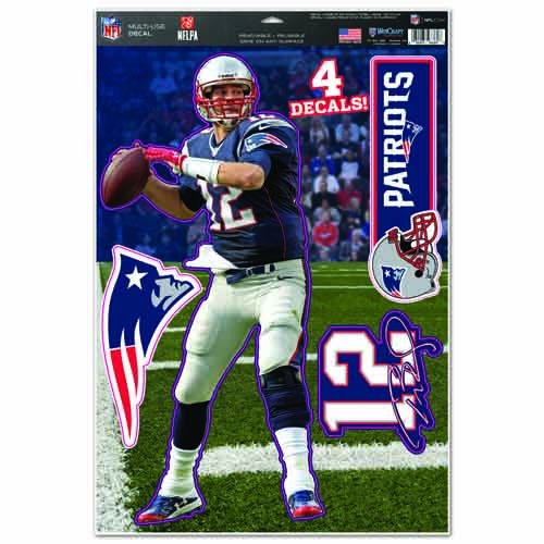 WinCraft NFL New England Patriots WCR35435014 Multi-Use Decal, 11" x 17"