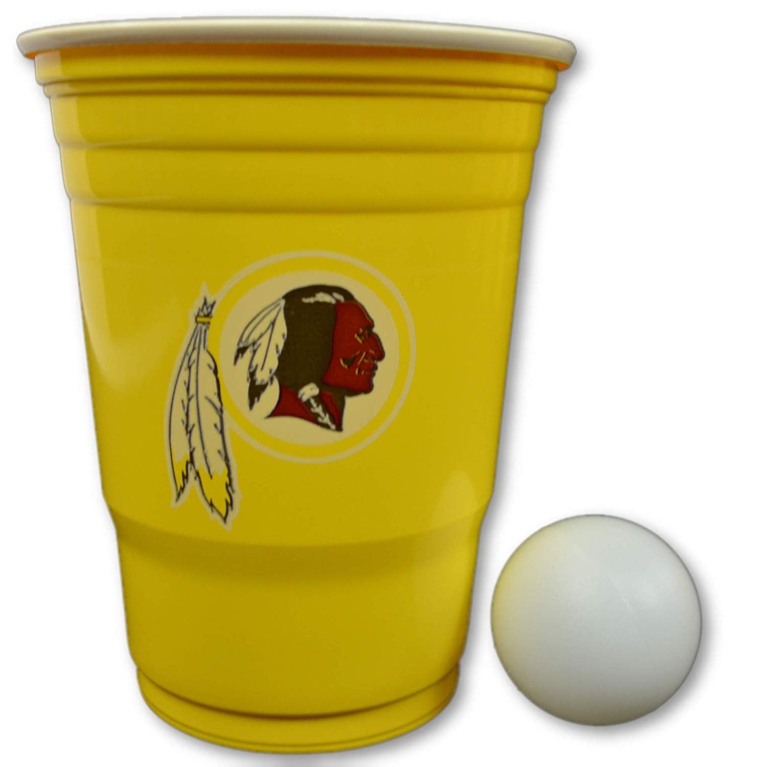 Siskiyou/Sport Mania NFL Fan Shop Beer Pong Set. Rep Your Favorite Team with The Classic Game of Beer Pong at Home or at The Tailgate Party - Comes with 22 Cups and 6 Ping Pong Balls