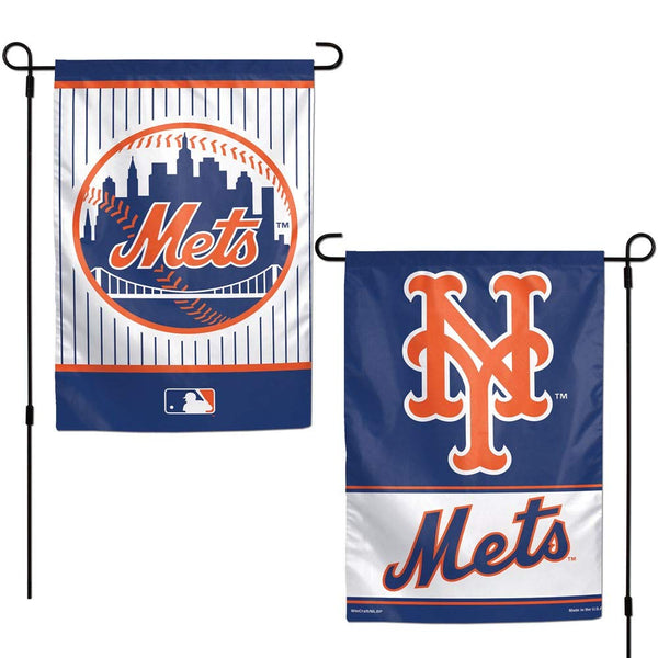 WinCraft MLB New York Mets 2-Sided Garden Flag, 12 x 18 2-Sided Garden Flag, 12 x 18, Blue, 12 x 18