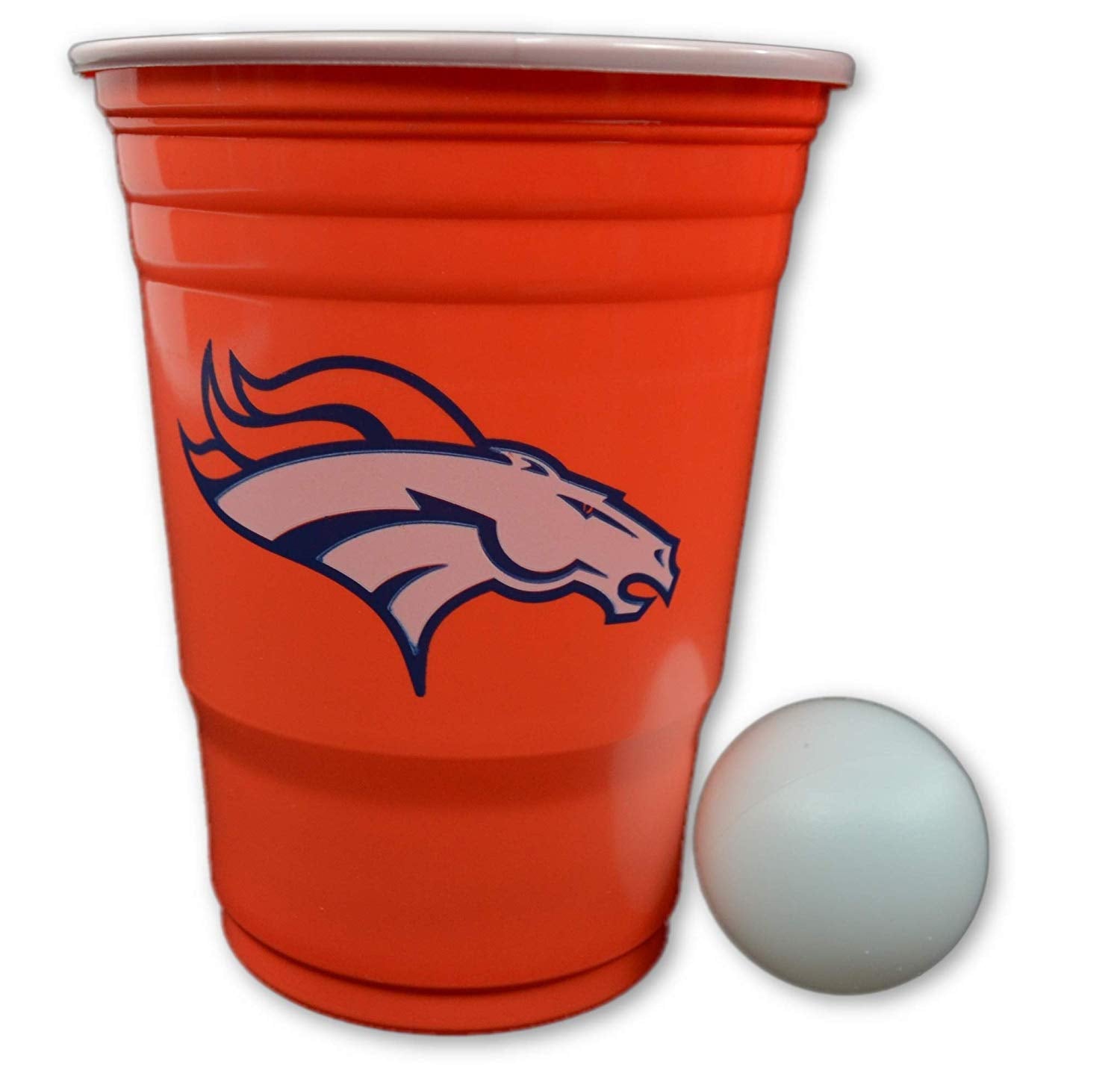 Siskiyou/Sport Mania NFL Fan Shop Beer Pong Set. Rep Your Favorite Team with The Classic Game of Beer Pong at Home or at The Tailgate Party - Comes with 22 Cups and 6 Ping Pong Balls