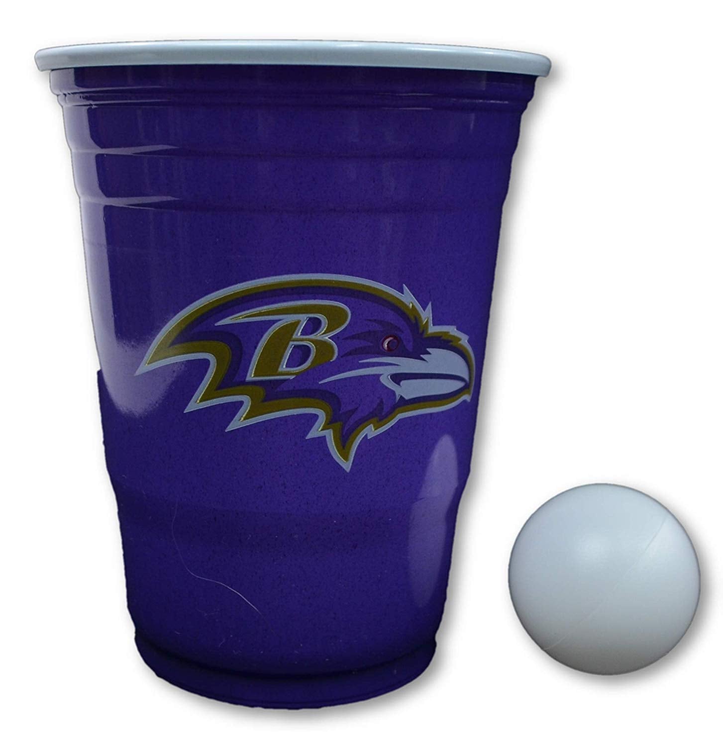 Siskiyou/Sport Mania NFL Fan Shop Beer Pong Set. Rep Your Favorite Team with The Classic Game of Beer Pong at Home or at The Tailgate Party - Comes with 22 Cups and 6 Ping Pong Balls