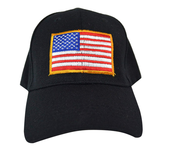 US American Flag Military Tactical Operator Baseball Cap. One Size Fits All Adjustable Cap. Comfortable Lightweight Hat with Embroidered Flag